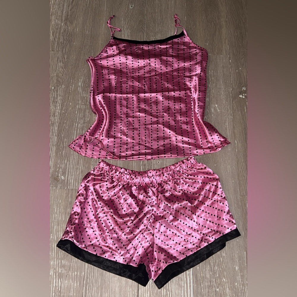 Emme Jordan heart ❤️ polka dot pajama set